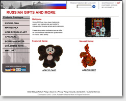 Composition of Russian Gifts and More - online gift store